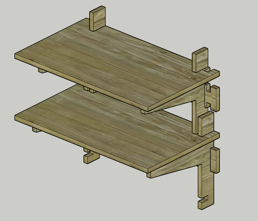 Modular Wooden Shelve