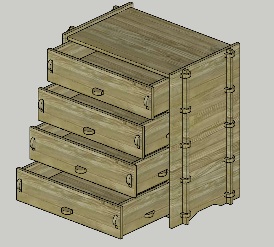 Simple Wooden Dresser