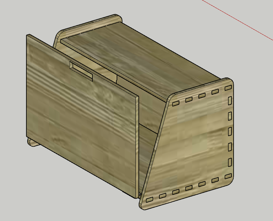 Wooden Simple Breadbox